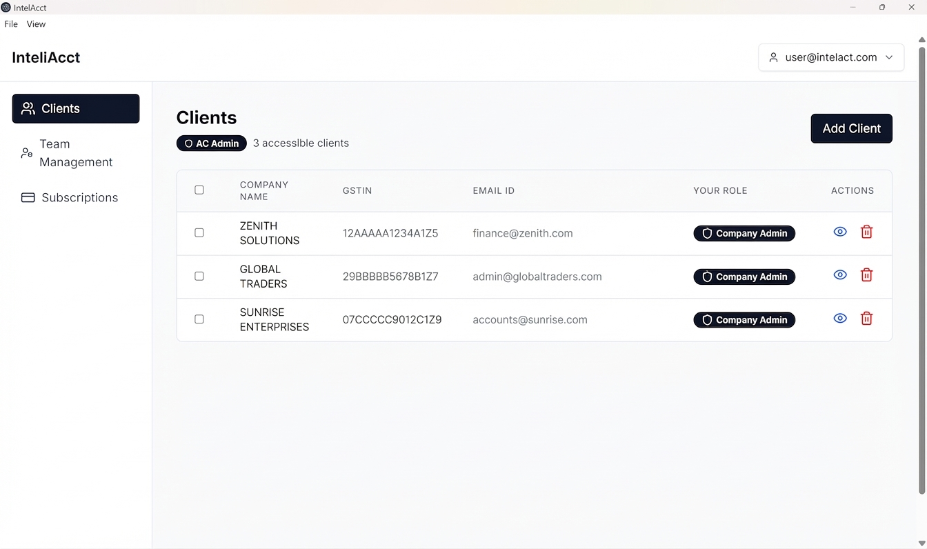 Multi-Client Dashboard
